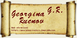 Georgina Ručnov vizit kartica